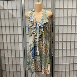 SOLD $$$  ATINA CRISTINA Ruffle Racerback Dress NEW